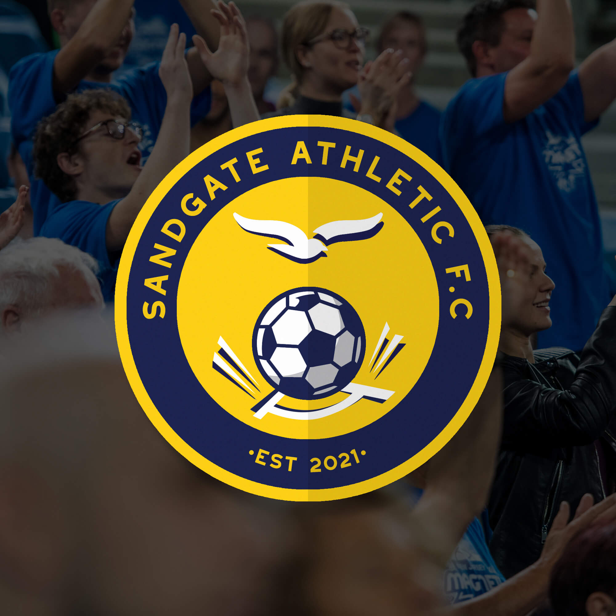 Sandgate Athletic F.C club crest badge